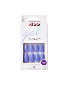 KISS Gel Sculpted, Press On Nails, Keep it Simple, Purple, Medium Almond, 28 Count"