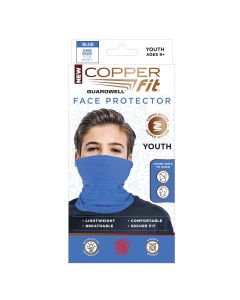 Copper Fit Youth Blue Face Protector 1 pk - Case Of: 1;