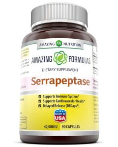 Amazing Formulas Serrapeptase 40000 IU 90 Capsules