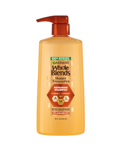 Garnier Whole Blends Honey Treasures Repairing Shampoo, For Damaged Hair, 28 fl oz"