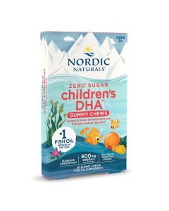 Nordic Naturals Children's DHA Gummies, 600 Mg, EPA & DHA , Non-GMO, 30 Ct"