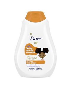 Dove Kids Care Curl Enhancing Hair Styling Cream with Shea Butter and Coconut Oil, 13 oz"