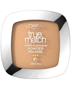 L'Oreal Paris True Match Super Blendable Oil Free Makeup Powder, W5 Sand Beige, 0.33 oz"