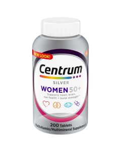 Centrum Silver Womens 50 Plus Vitamins, Multivitamin Supplement, 200 Count"