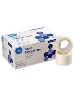 MedPride Paper Surgical Tape, 1"" x 10Yrds, Box of 12"