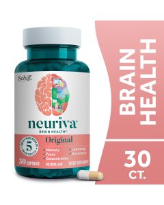 Neuriva Original Brain Health Supplement, Support for Memory & Focus, 30ct Capsules"