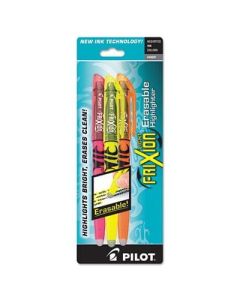 Pilot FriXion Light Erasable Highlighters, Chisel Tip, Assorted Ink, 3 Count (46507)"