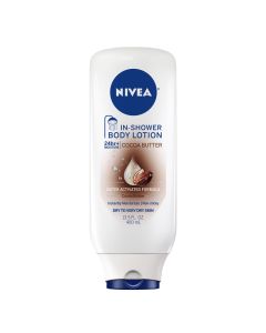 NIVEA Cocoa Butter In Shower Lotion, 13.5 Fl Oz Bottle"