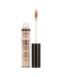 NYX Professional Makeup Can't Stop Won't Stop Full Coverage Concealer, 24Hr Matte Finish, Natural"