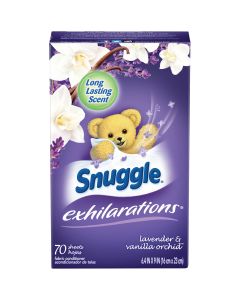 Snuggle Exhilarations Fabric Softener Sheets, Lavender & Vanilla Orchid, 70 Ct | CVS