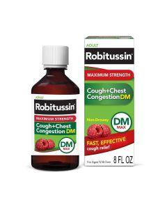 Robitussin Max Strength Non-Drowsy Cough Congestion DM and Cold Medicine, 8 Fl Oz"