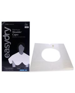 Premium Shoulder Capes - White by Easydry for Unisex - 1 Pc Cape