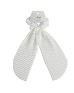 Scunci Collection Scarf Scrunchie, White, 1-Piece"