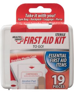 Health Smart First Aid Kit (19-Pc.) HS-01395 Pack of 24