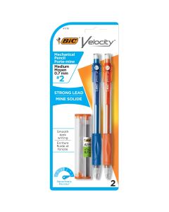 BIC Velocity Original Mechanical Pencil, Medium Point (0.7 mm), 2-Count"