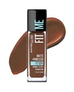 Maybelline Fit Me Matte + Poreless Liquid Foundation Makeup, 375 Java, 1 fl oz"