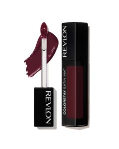 Revlon ColorStay Satin Ink Crown Jewels Long Lasting Lipstick with Vitamin E, 035 Reigning Red, 0.17 fl oz."