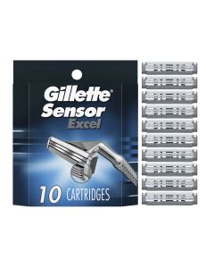 Gillette Sensor Excel Men's Razor Blade Refills, 10 Count"