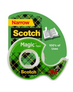 Scotch Magic Tape, 1/2 in x 800 in, Clear, 1 Dispenser"