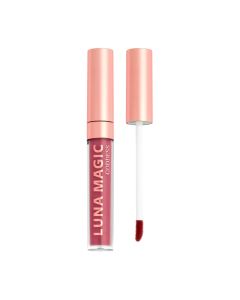 Luna Magic High-Shine Liquid Nude Lip Gloss, Goddess, Dark Nude"