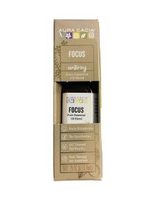 Aura Cacia Focus Pure Essential Oil - Rosemary, Lemon, Sweet Basil, Peppermint, and Vetiver Blend for Focus, .25 fl oz"