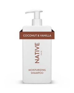 Native Moisturizing Shampoo, Coconut & Vanilla, Sulfate & Paraben Free, 16.5 oz"