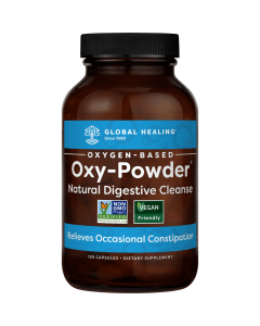 Oxy Powder Colon Cleanse Detox Supplement by Global Healing, 120 Capsules"