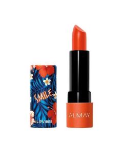 Almay Lip Vibes, Hypoallergenic, Cruelty Free, Oil Free, Fragrance Free, Ophthalmologist Tested Lipstick, with Shea Butter and Vitamins E and C, Smile"