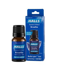 Halls Breathe Menthol with 100% Pure Essential Oils Blend for Diffusers and Aromatherapy, 10 mL, Mentho-Lyptus Scent"