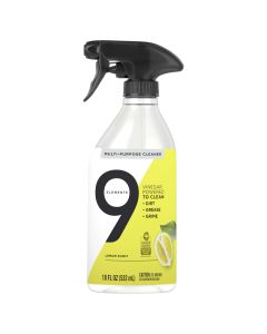 9 Elements Multi-Purpose Surface Cleaning Spray, Lemon Scent, 18 fl oz"