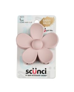 Scunci Large Flower Claw Clip - Savvy Value 1pk