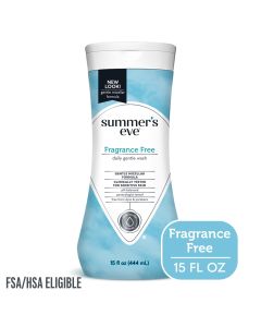 Summer’s Eve Fragrance Free Gentle Daily Feminine Wash, Removes Odor, pH Balance, 15 fl oz"