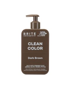 BRITE Clean Color Permanent Hair Color Kit - Dark Brown, Vegan, Cruelty Free, PPD Free, 2.03 fl. oz."