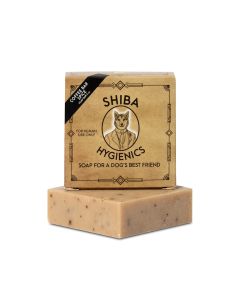 Shiba Hygienics Coffee Bar Spice Soap Bar 5 Oz. All Natural, Cold Processed, Premium Handmade, Unisex Soap Bars for Humans of all Genders, Shapes, Colors, Sizes and Creeds. #Stay Clean, Stay Shiba!"