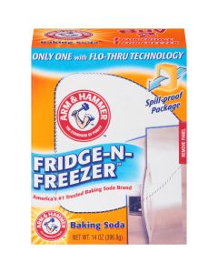 ARM & HAMMER Baking Soda Fridge-n-Freezer Odor Absorber, 14 oz Box"