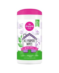 Dapple Baby All-Purpose Cleaning Wipes, Lavender, 75 Wipes"