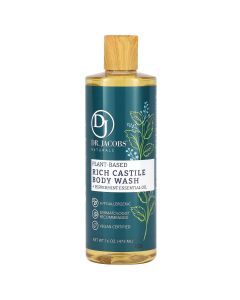 Plant-Based Rich Castle Body Wash, Peppermint Essential Oil, 16 oz (473 ml), Dr. Jacobs Naturals"