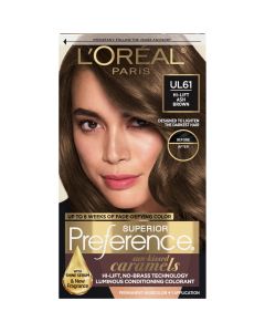 L'Oreal Paris Superior Preference Hi-Lift Permanent Hair Color, UL61 Ultra Light Ash Brown, 1 kit"