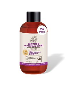 Soapbox Biotin Shampoo, Travel Size Biotin, Volumizing & Repairing Shampoo - 24-Pack, 3.3 oz Each"