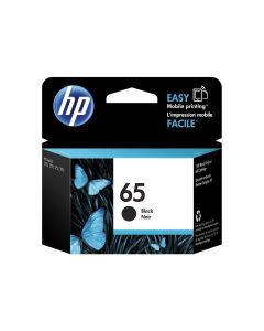 HP 65 Black Ink Cartridge  Works with HP AMP 100 Series, HP DeskJet 2600, 3700 Series, HP ENVY 5000 Series  Eligible for Instant Ink  N9K02AN"