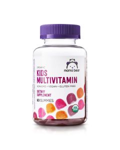 Amazon Brand - Mama Bear Organic Kids Multivitamin, 60 Gummies, 1 Month Supply"