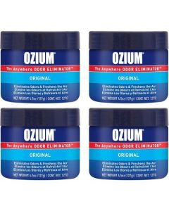 Ozium Smoke & Odor Eliminator Original Scent Air Freshener Gel (4.5 Oz) - 4 Pack