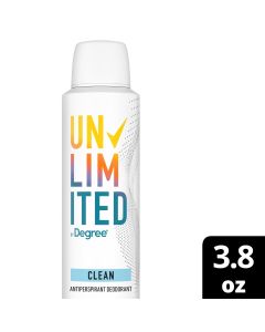 Degree Unlimited Antiperspirant Deodorant Clean, 3.8 oz"