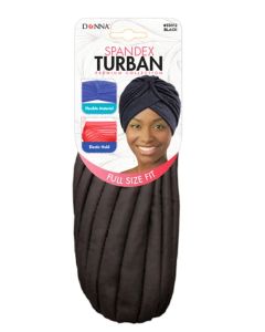 Donna Spandex Black Turban