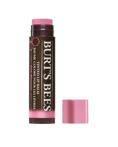 Burt's Bees 100% Natural Tinted Lip Balm, Pink Blossom with Shea Butter & Botanical Waxes - 1 Tube"