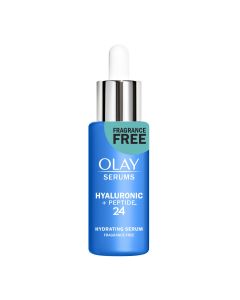 Olay Hyaluronic + Peptide 24 Serum, Fragrance-Free, 1.3 oz"