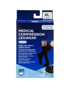 Rite Aid Men's Dress Casual Knee High Socks - Black, XL, 1 Pair