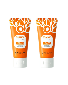 Gmeelan Orange Exfoliating Moisturizing Face Body Scrub Gel 1.7FL Pack of 2