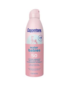 Coppertone WaterBabies Sunscreen Spray, SPF 50 Baby Sunscreen, 6 Oz"