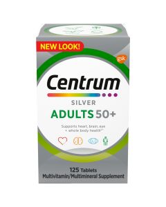 Centrum Silver Adults 50 Plus Vitamins, Multivitamin Supplement, 125 Count, for Adults"